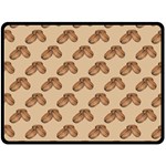 Coffee Beans Pattern Texture Fleece Blanket (Large) 80 x60  Blanket Front