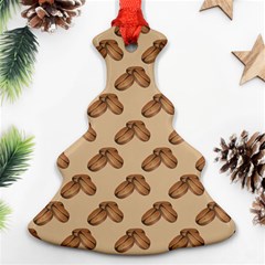 Coffee Beans Pattern Texture Ornament (christmas Tree) 