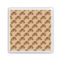 Coffee Beans Pattern Texture Memory Card Reader (square)