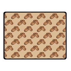 Coffee Beans Pattern Texture Two Sides Fleece Blanket (small)