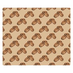 Coffee Beans Pattern Texture Two Sides Premium Plush Fleece Blanket (kids Size)