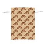 Coffee Beans Pattern Texture Lightweight Drawstring Pouch (S) Front