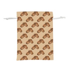 Coffee Beans Pattern Texture Lightweight Drawstring Pouch (m)