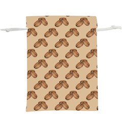 Coffee Beans Pattern Texture Lightweight Drawstring Pouch (xl)