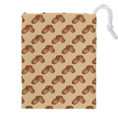 Coffee Beans Pattern Texture Drawstring Pouch (4xl)