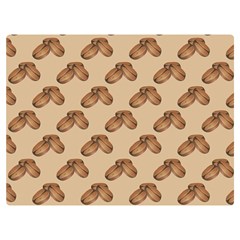 Coffee Beans Pattern Texture Premium Plush Fleece Blanket (extra Small)