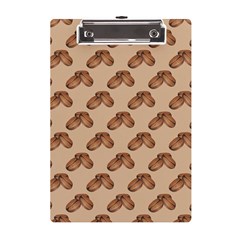 Coffee Beans Pattern Texture A5 Acrylic Clipboard by Maspions