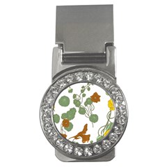 Nasturtium Flower Plant Leaves Money Clips (cz) 