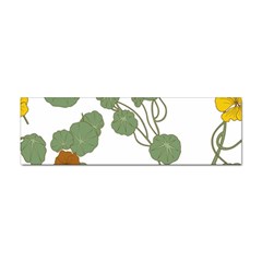 Nasturtium Flower Plant Leaves Sticker (bumper) by Maspions