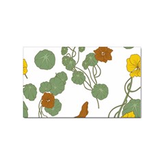 Nasturtium Flower Plant Leaves Sticker Rectangular (100 Pack) by Maspions