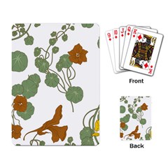 Nasturtium Flower Plant Leaves Playing Cards Single Design (rectangle)