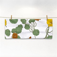 Nasturtium Flower Plant Leaves Hand Towel