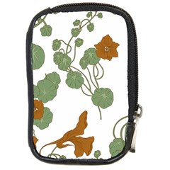 Nasturtium Flower Plant Leaves Compact Camera Leather Case