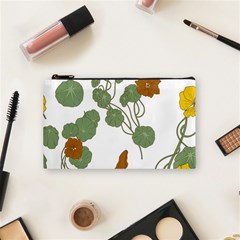 Nasturtium Flower Plant Leaves Cosmetic Bag (Small)