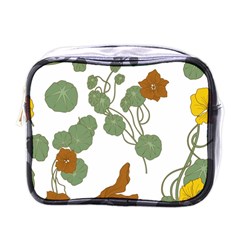 Nasturtium Flower Plant Leaves Mini Toiletries Bag (one Side) by Maspions