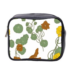 Nasturtium Flower Plant Leaves Mini Toiletries Bag (two Sides) by Maspions