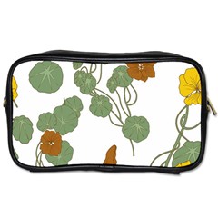 Nasturtium Flower Plant Leaves Toiletries Bag (one Side) by Maspions