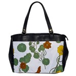 Nasturtium Flower Plant Leaves Oversize Office Handbag Front