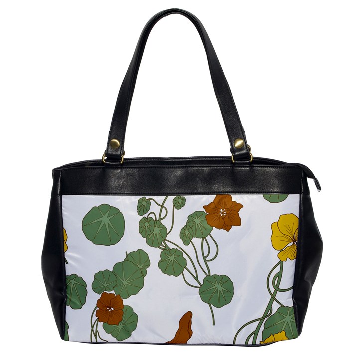 Nasturtium Flower Plant Leaves Oversize Office Handbag