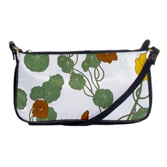 Nasturtium Flower Plant Leaves Shoulder Clutch Bag