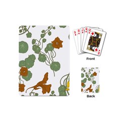 Nasturtium Flower Plant Leaves Playing Cards Single Design (Mini)