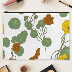 Nasturtium Flower Plant Leaves Cosmetic Bag (xxxl)