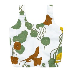 Nasturtium Flower Plant Leaves Full Print Recycle Bag (L)