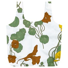 Nasturtium Flower Plant Leaves Full Print Recycle Bag (xxl)