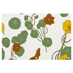 Nasturtium Flower Plant Leaves Banner and Sign 6  x 4  Front