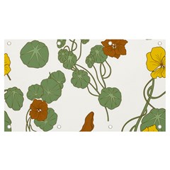 Nasturtium Flower Plant Leaves Banner And Sign 7  X 4 