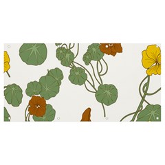 Nasturtium Flower Plant Leaves Banner And Sign 8  X 4 