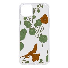 Nasturtium Flower Plant Leaves Iphone 14 Plus Tpu Uv Print Case by Maspions