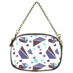 Seamless Pattern Geometric Texture Chain Purse (one Side)