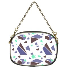 Seamless Pattern Geometric Texture Chain Purse (two Sides)