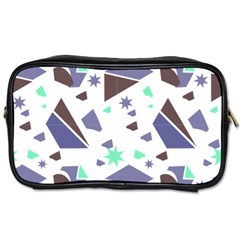 Seamless Pattern Geometric Texture Toiletries Bag (one Side)