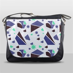 Seamless Pattern Geometric Texture Messenger Bag