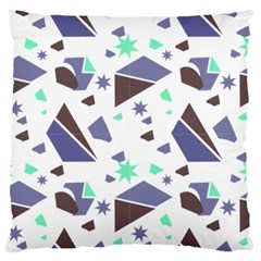 Seamless Pattern Geometric Texture Standard Premium Plush Fleece Cushion Case (one Side)