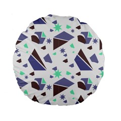 Seamless Pattern Geometric Texture Standard 15  Premium Flano Round Cushions