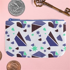 Seamless Pattern Geometric Texture Large Coin Purse