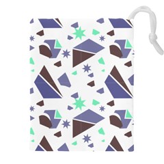 Seamless Pattern Geometric Texture Drawstring Pouch (4xl)