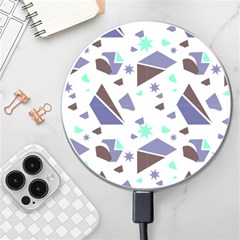 Seamless Pattern Geometric Texture Wireless Fast Charger(white)