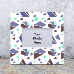 Seamless Pattern Geometric Texture White Box Photo Frame 4  X 6 