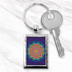 Abstract Digital Artwork Key Chain (rectangle)