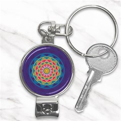 Abstract Digital Artwork Nail Clippers Key Chain