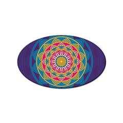 Abstract Digital Artwork Sticker (oval)