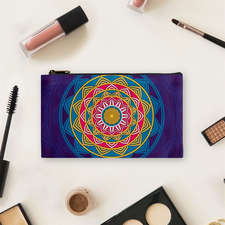 Abstract Digital Artwork Cosmetic Bag (Small)