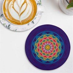 Abstract Digital Artwork Uv Print Round Tile Coaster