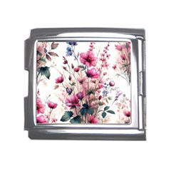 Flora Floral Flower Petal Mega Link Italian Charm (18mm)