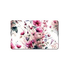 Flora Floral Flower Petal Magnet (name Card) by Maspions