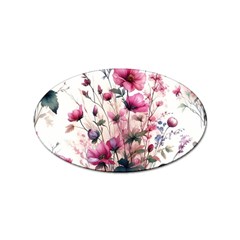 Flora Floral Flower Petal Sticker Oval (100 Pack)